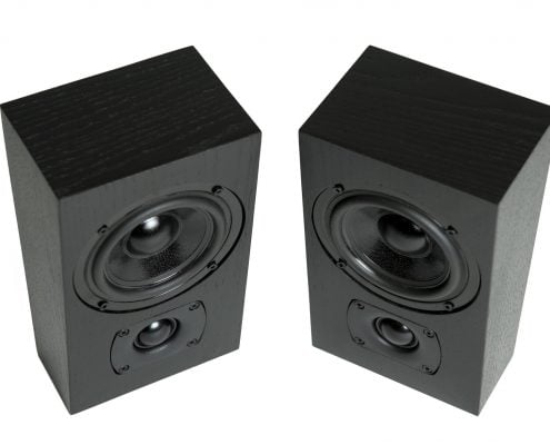 ON WALL ANGLED SURROUND SPEAKERS